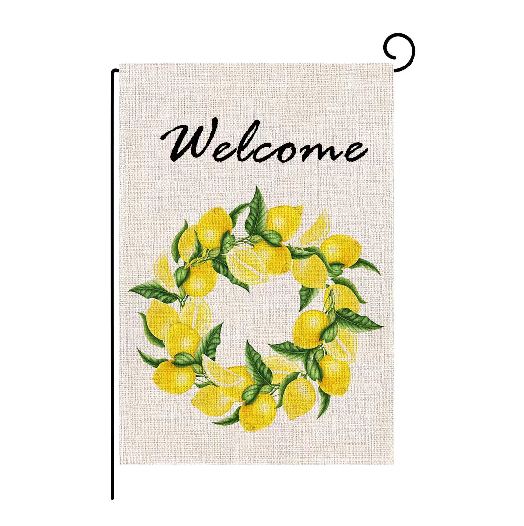 Customized Single & Double Sided Full Color Garden Flag with Heat Transfer Printing for Home Wedding Party Decoration